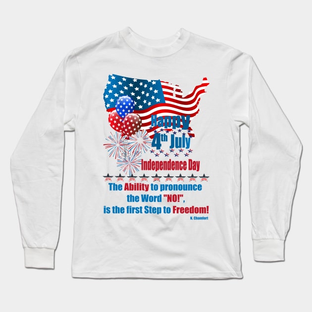 Independence Day Ability Long Sleeve T-Shirt by Lin-Eve